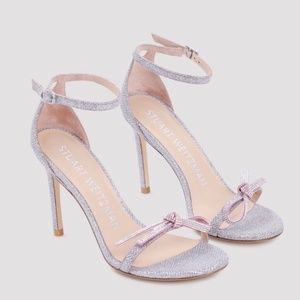 Stuart Weitzman Budist Bow Sandal 100 Worn Once Size 39